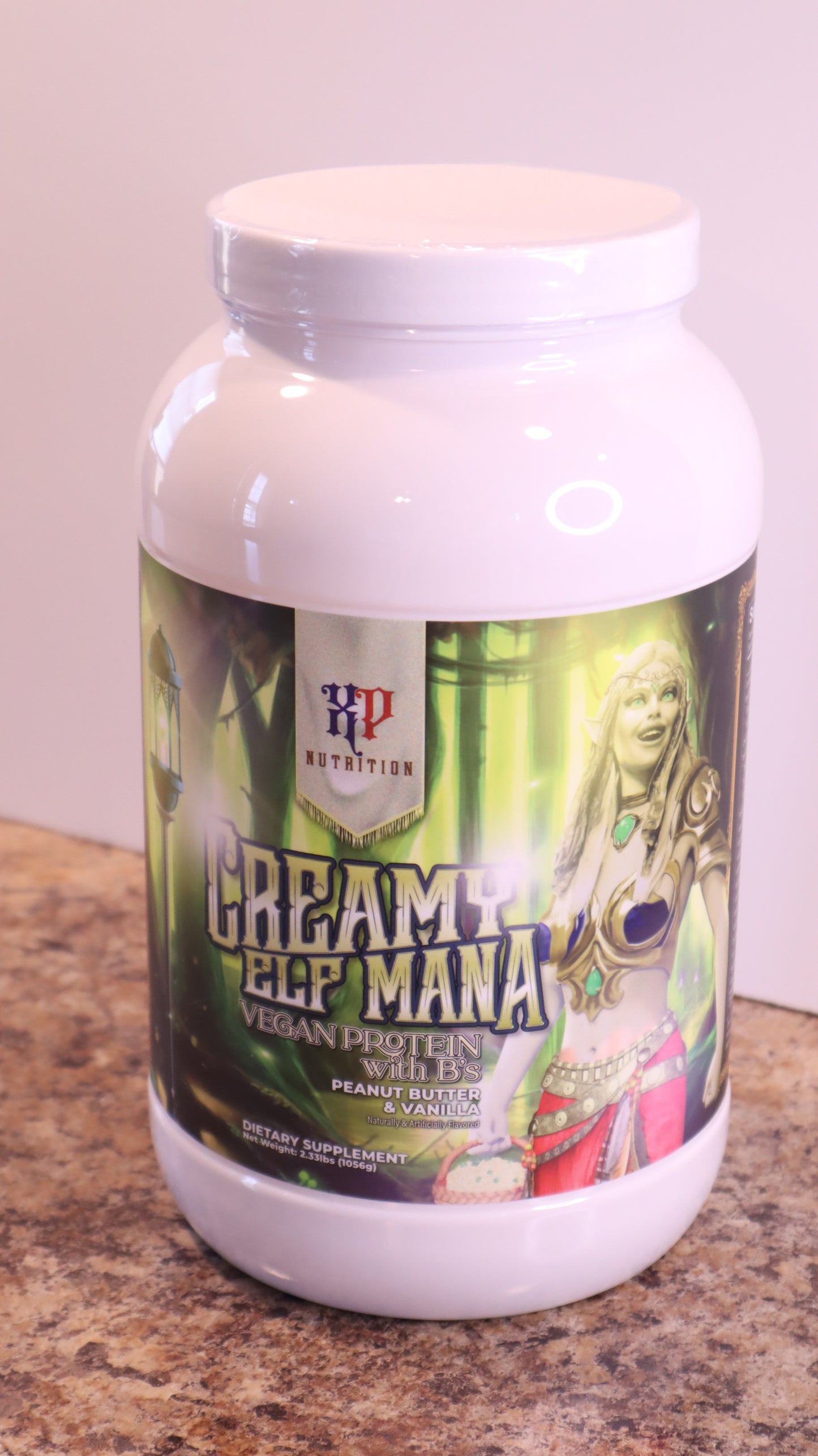 XP Nutrition Vegan Protein Creamy Elf Mana Peanut Butter Vanilla